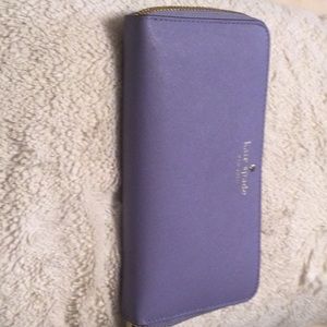 Kate Spade Lavender Lacey Zip Around Wallet